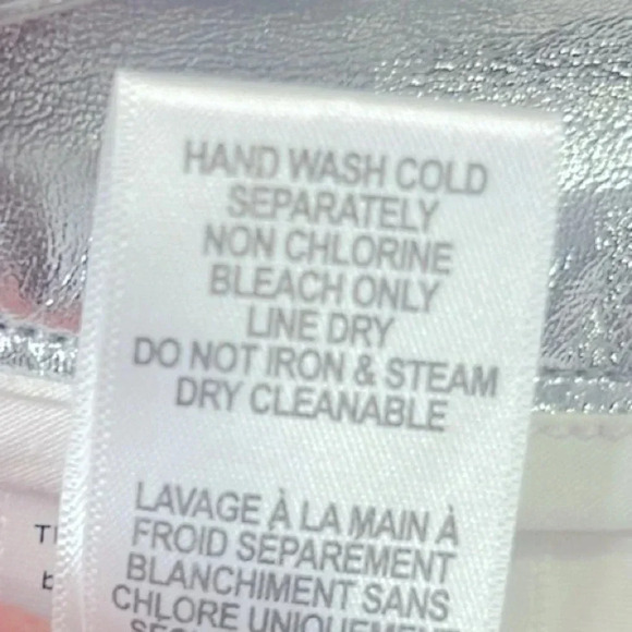 Good American Good Icon Metallic Faux Leather Pants Size 2/26 - Picture 8 of 9